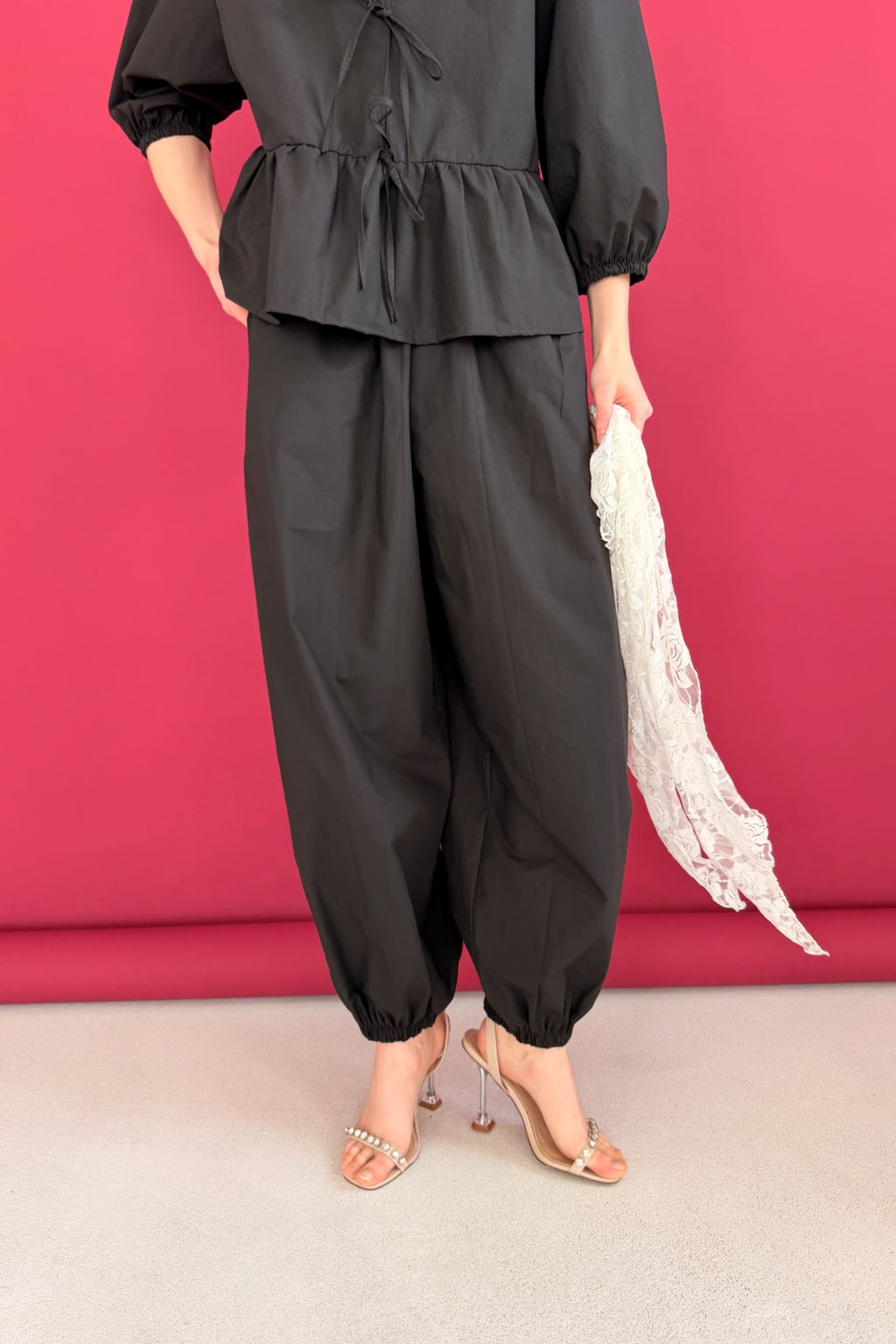 Блузка NATURE093/03/Черный - M&G all natural фото 3