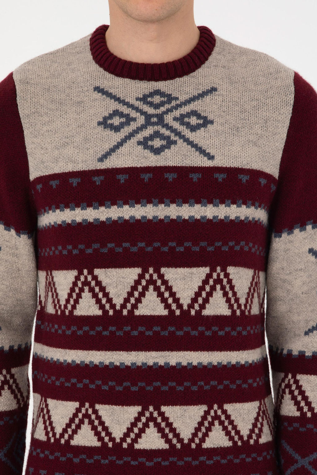 Erkek Bordo Kazak - U.s. polo assn фото 6