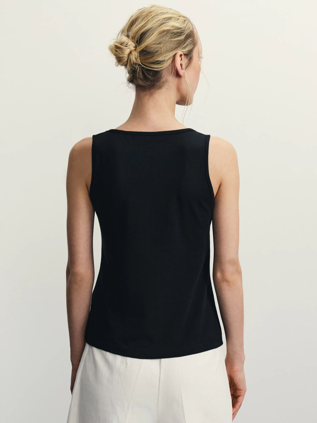 Базовый топ из эластичного хлопка / Zarina фото 5