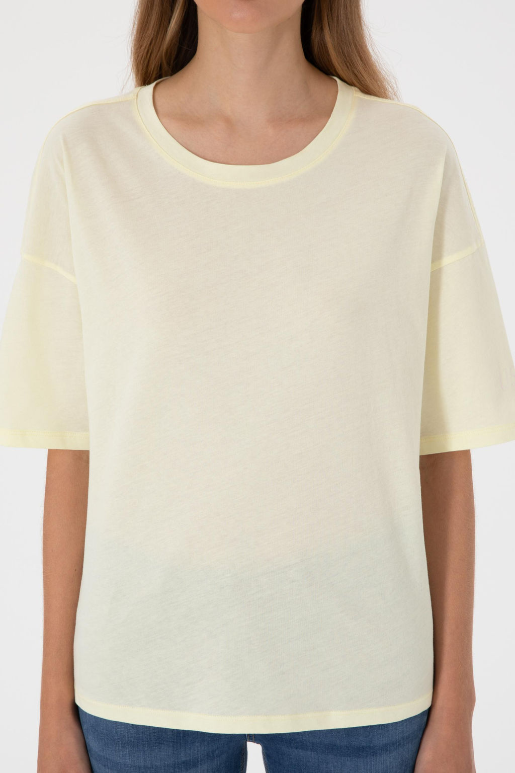 Kad_n Limon Oversize Bisiklet Yaka Ti__rt Sepette S_rpriz _ndirim - U.s. polo assn фото 7