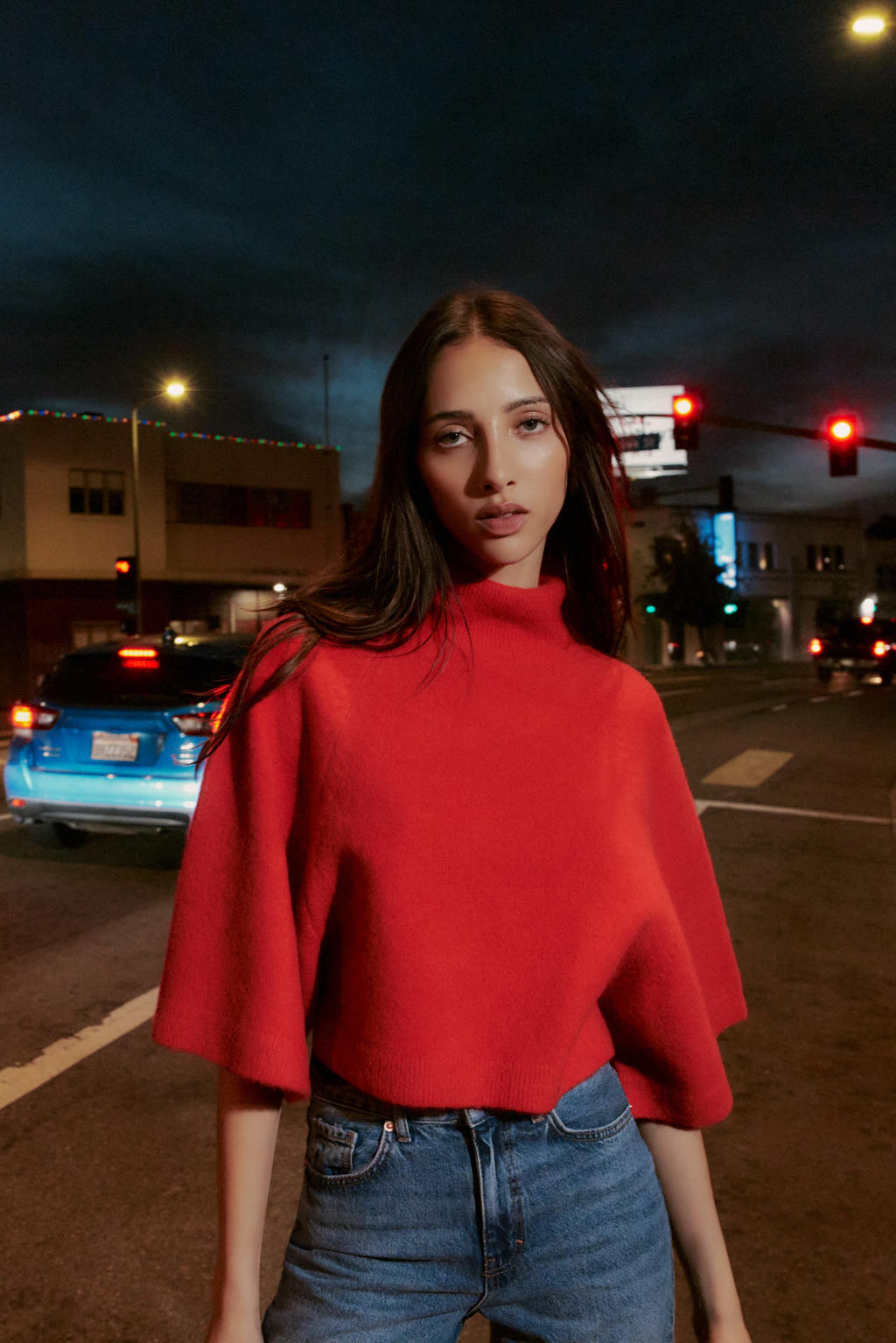 JERSEY PUNTO MANGA ANCHA / Rojo