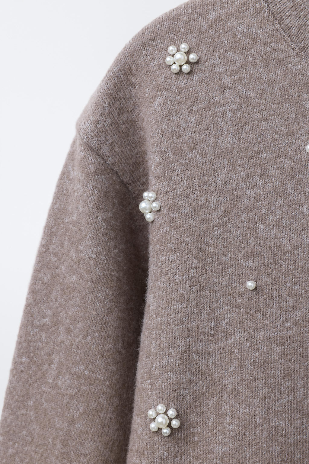 SOFT-TOUCH FAUX PEARL T-SHIRT - Zara фото 3