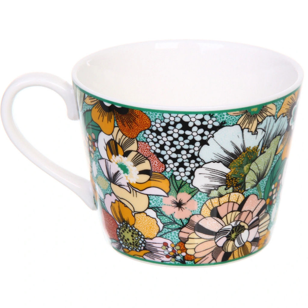 Чайная пара "Цветочная радуга" (кружка 230мл, блюдце)