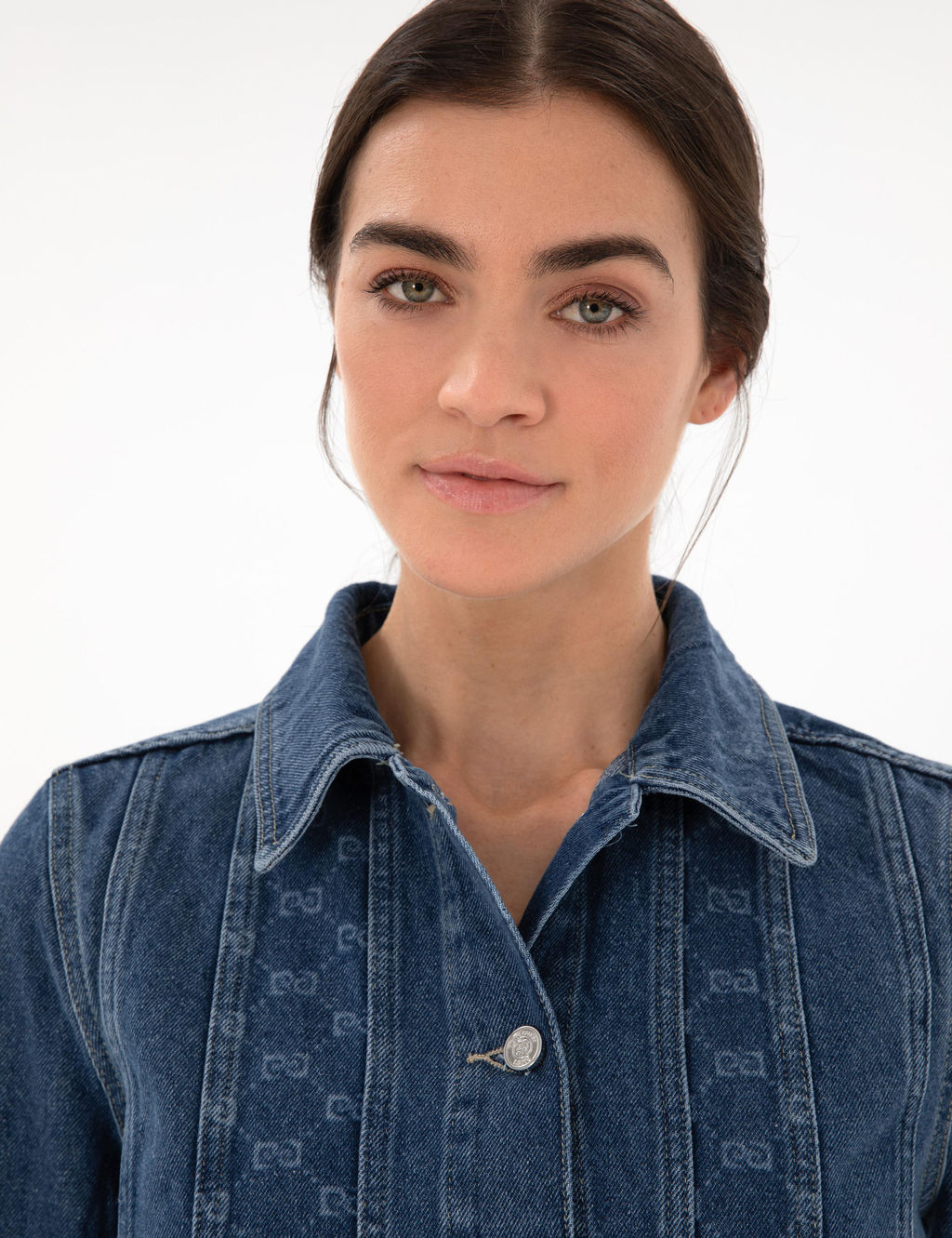 Koyu Mavi Crop Top Jean Ceket - Pierre cardin фото 2