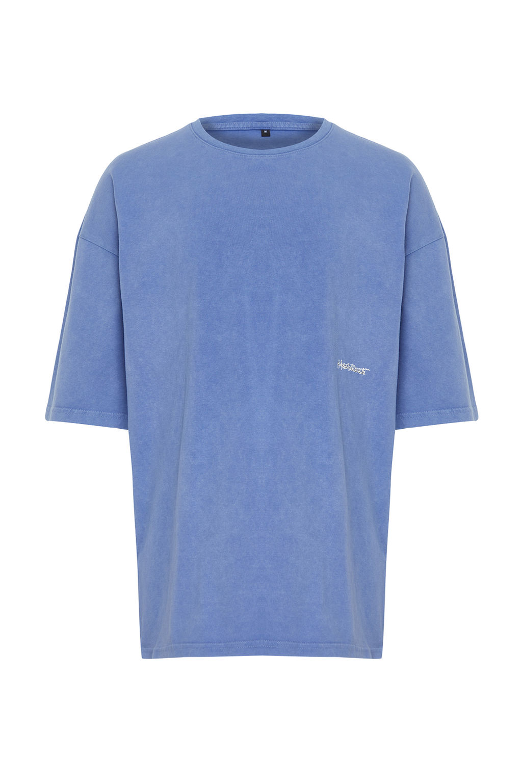 Lila Oversize/Genis Kesim Eskitme/Soluk Efektli Tok Kumas T-shirt TMNSS24TS00192 - Trendyolmilla фото 8