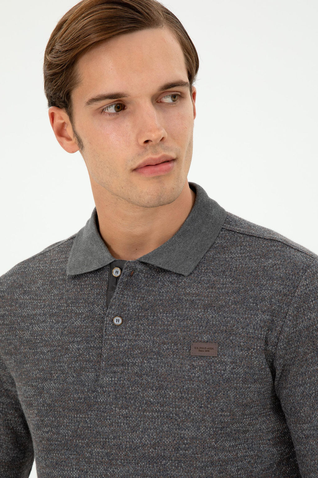 Мужской серый меланжевый свитшот Неожиданная скидка в корзине - U.s. polo assn фото 2