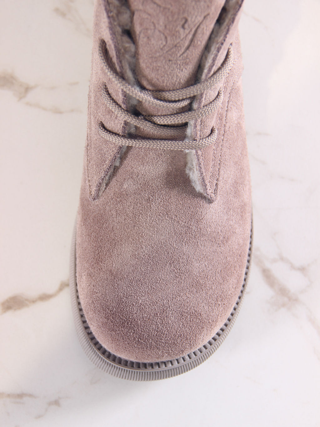 Ботинки 308.патрицияka.Капучино замша/мех