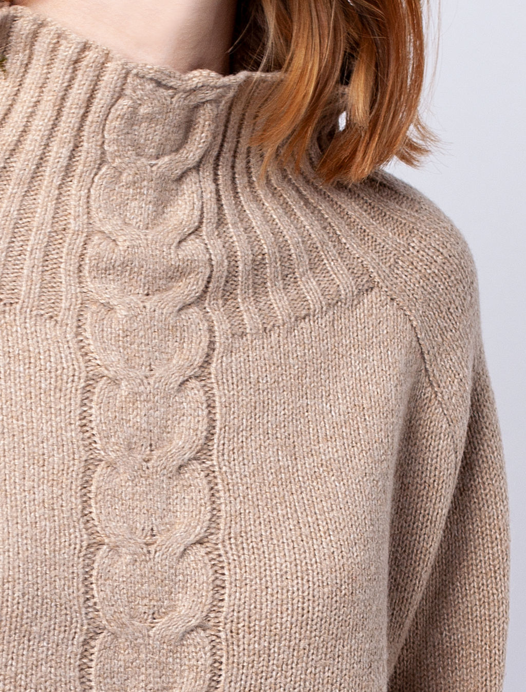 VILATTE / Свободный свитер из теплой пряжи с шерстью  фото 3