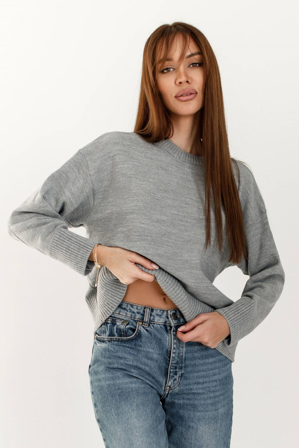 4103 ТЕМНО-СЕРЫЙ СВИТЕР