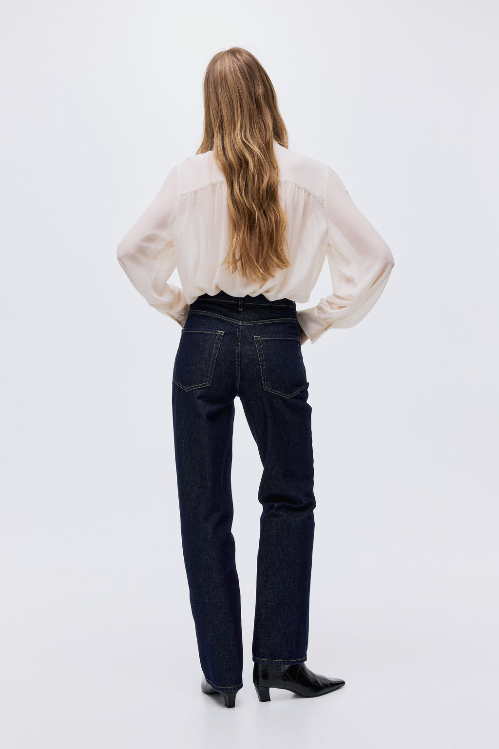 Straight High Jeans - H&m фото 8