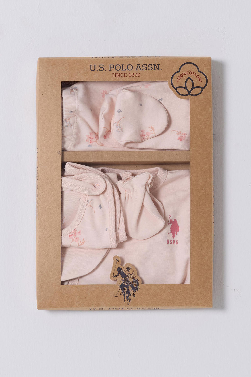 K_z Bebek Pudra Hastane __k___ %100 Pamuk 5li Z_b_n Set - U.s. polo assn фото 3