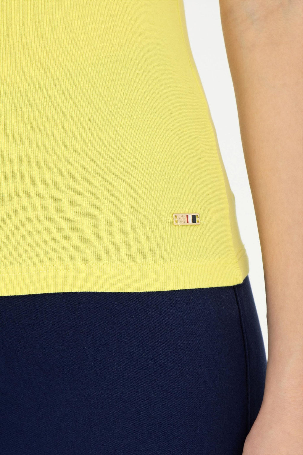 Женская фисташково-зеленая футболка - U.s. polo assn фото 7