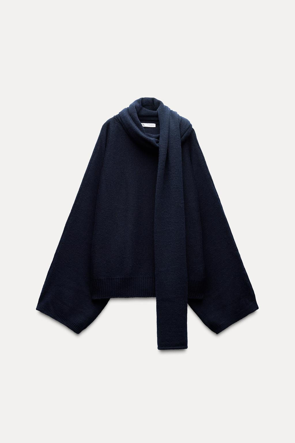 WOOL SCARF SWEATER - Zara фото 8