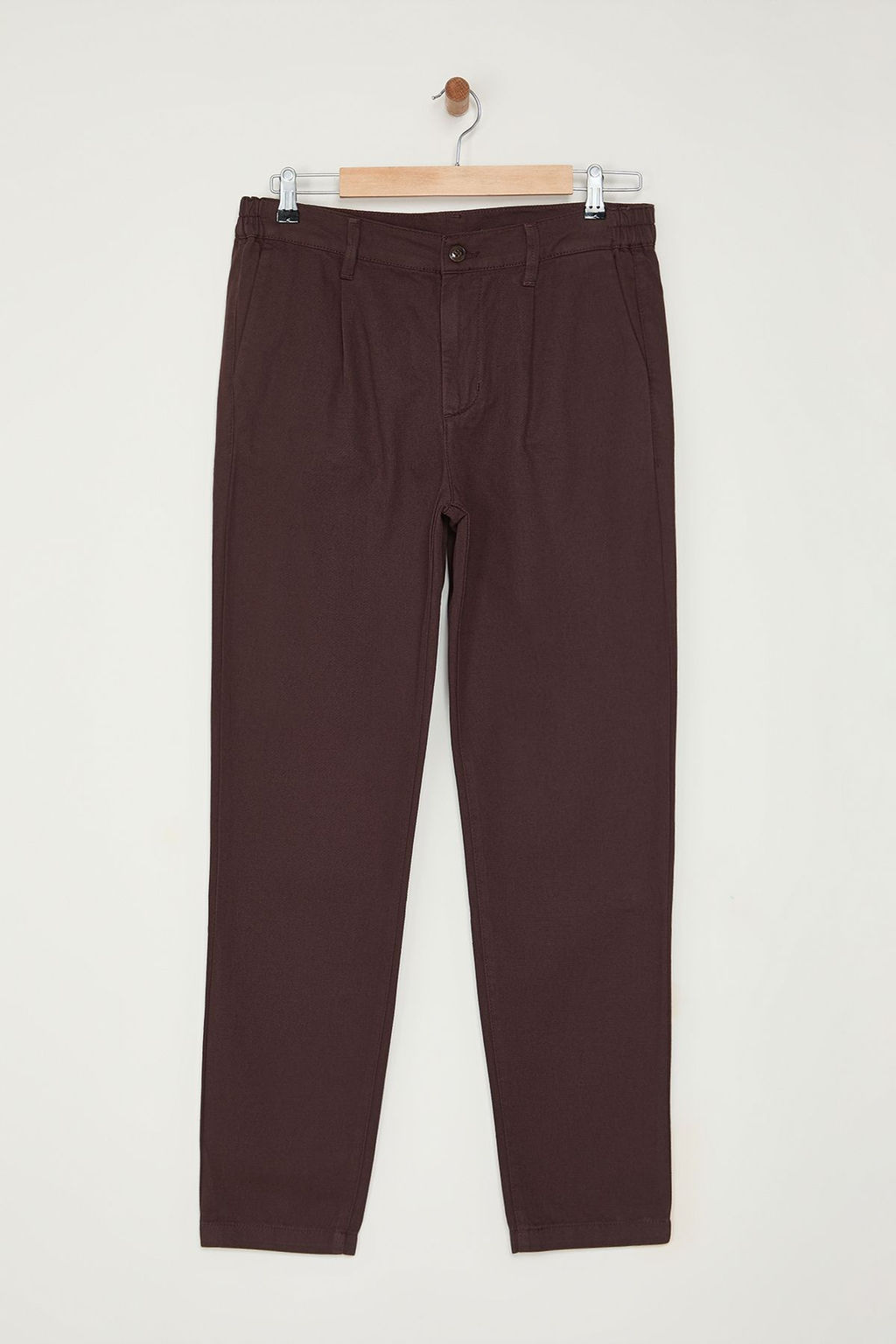 TRENDYOL MAN Vizon %100 Pamuk Pili Detayl? Beli Lastikli Chino Pantolon TMNAW25PL00010 - Trendyolmilla фото 14