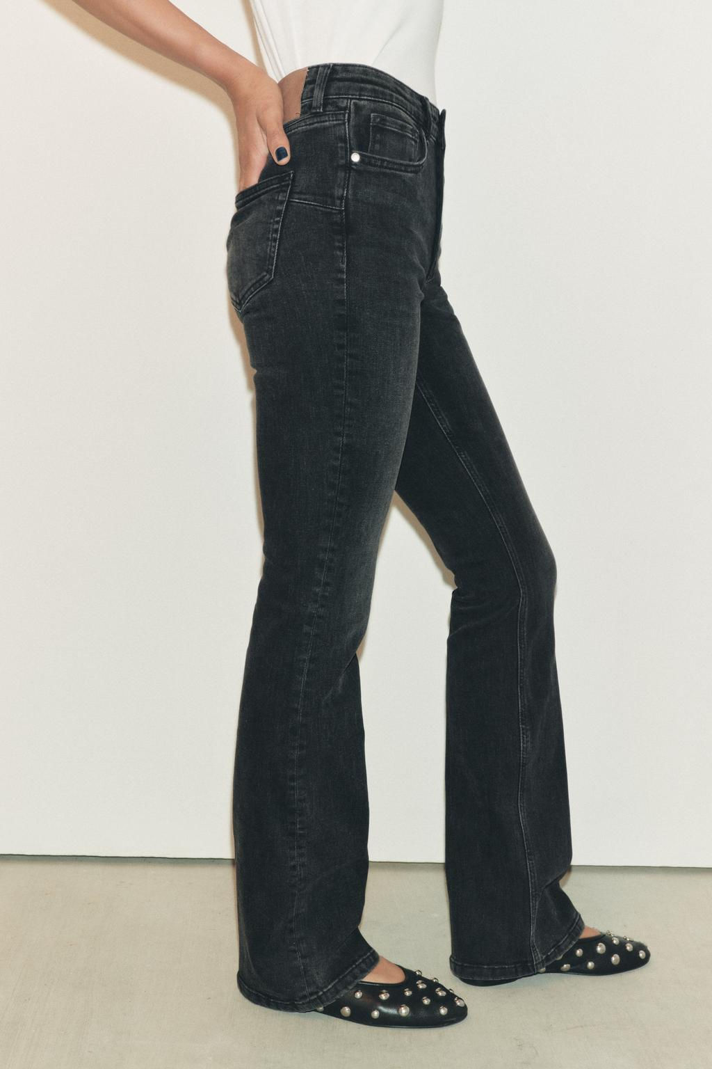 ZW COLLECTION BOOTCUT MID-RISE CONTOUR JEANS - Zara фото 4