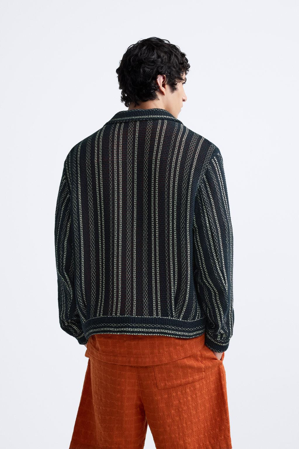 TEXTURED OPENWORK JACKET - Zara фото 3