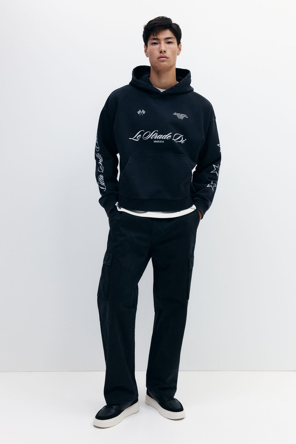 Sudadera con efecto lavado Oversized Fit - H&m фото 7