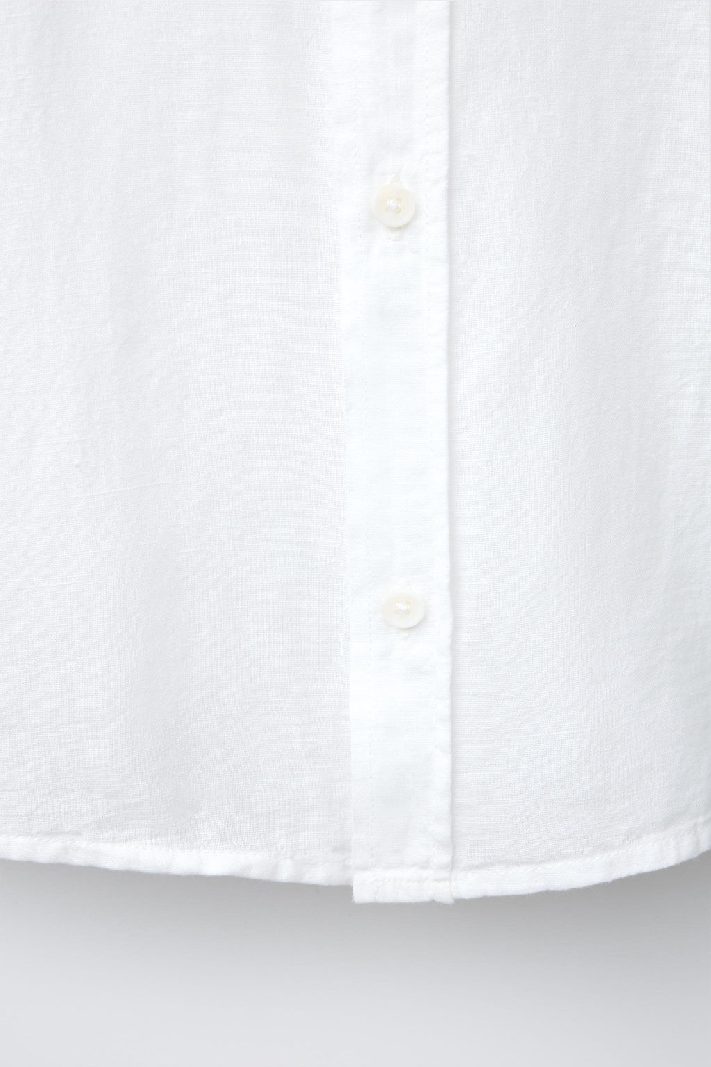 COTTON LINEN STAND COLLAR SHIRT - Zara фото 4