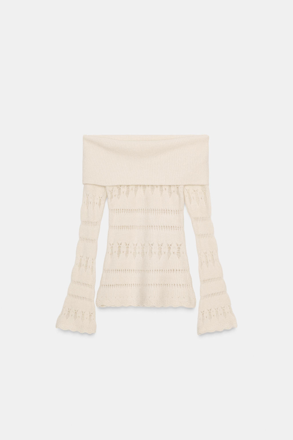 OPENWORK OFF-THE-SHOULDER JUMPER - Zara фото 4