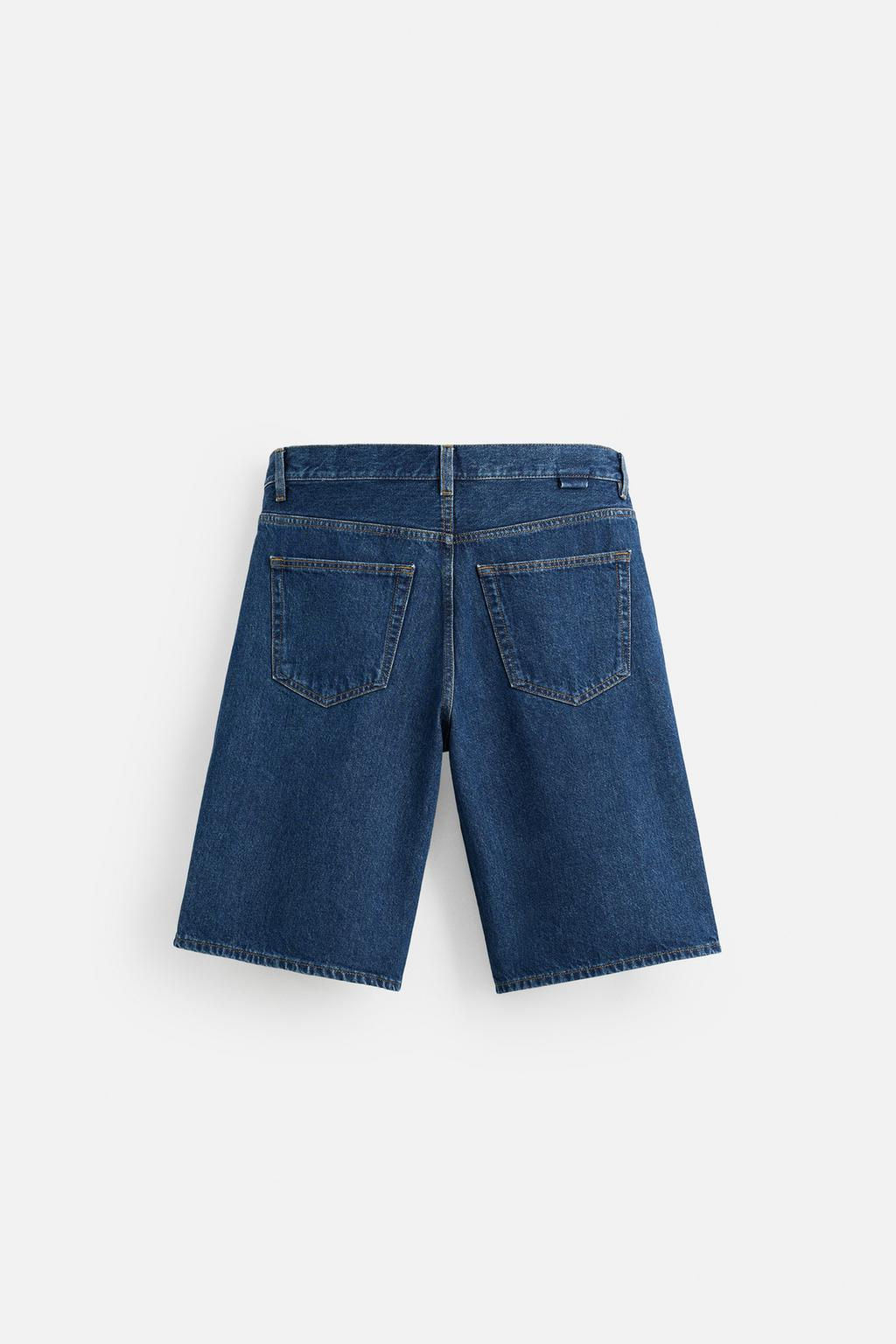 BAGGY FIT DENIM BERMUDA SHORTS - Zara фото 7