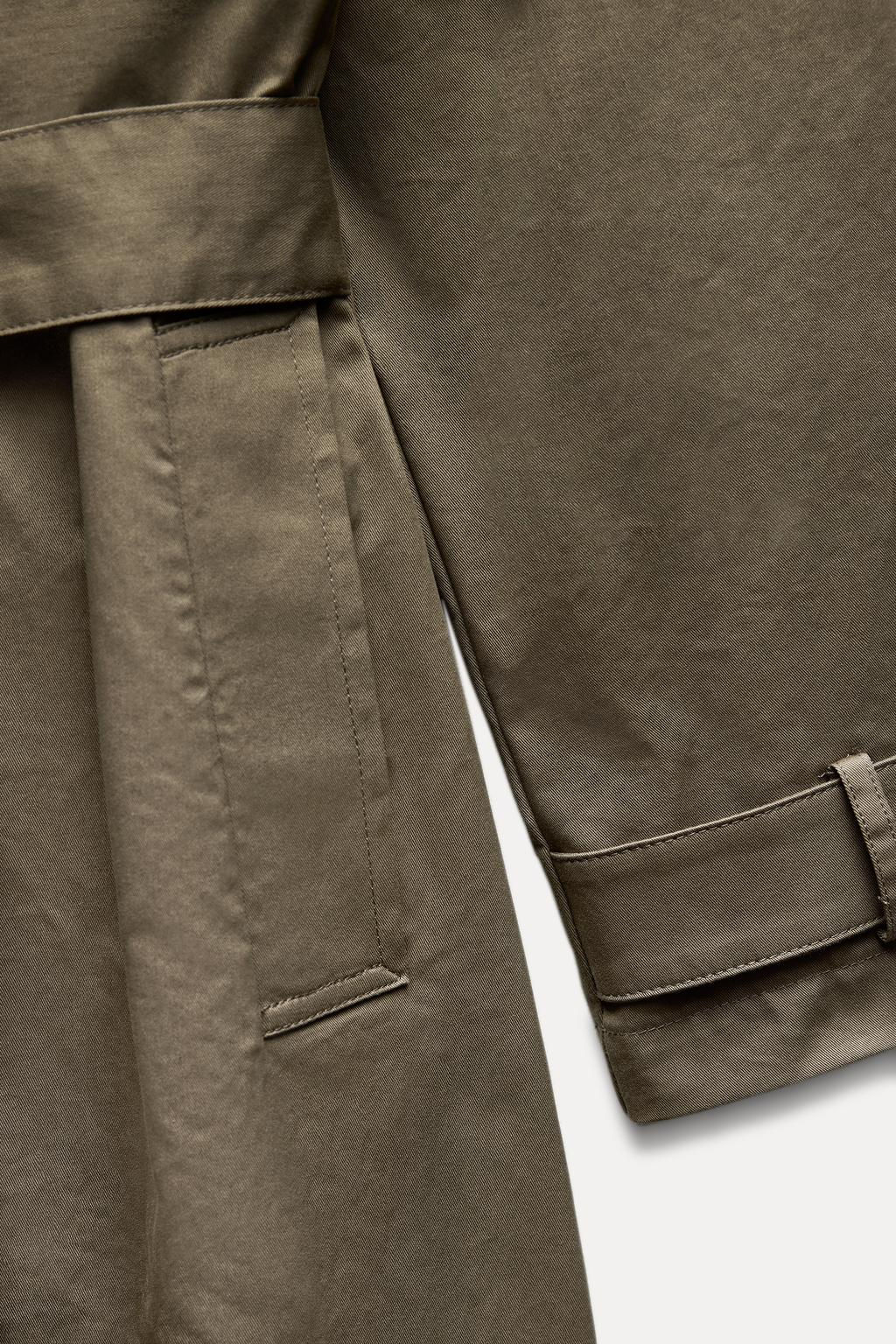 LONG TRENCH COAT WITH BELT - Zara фото 16