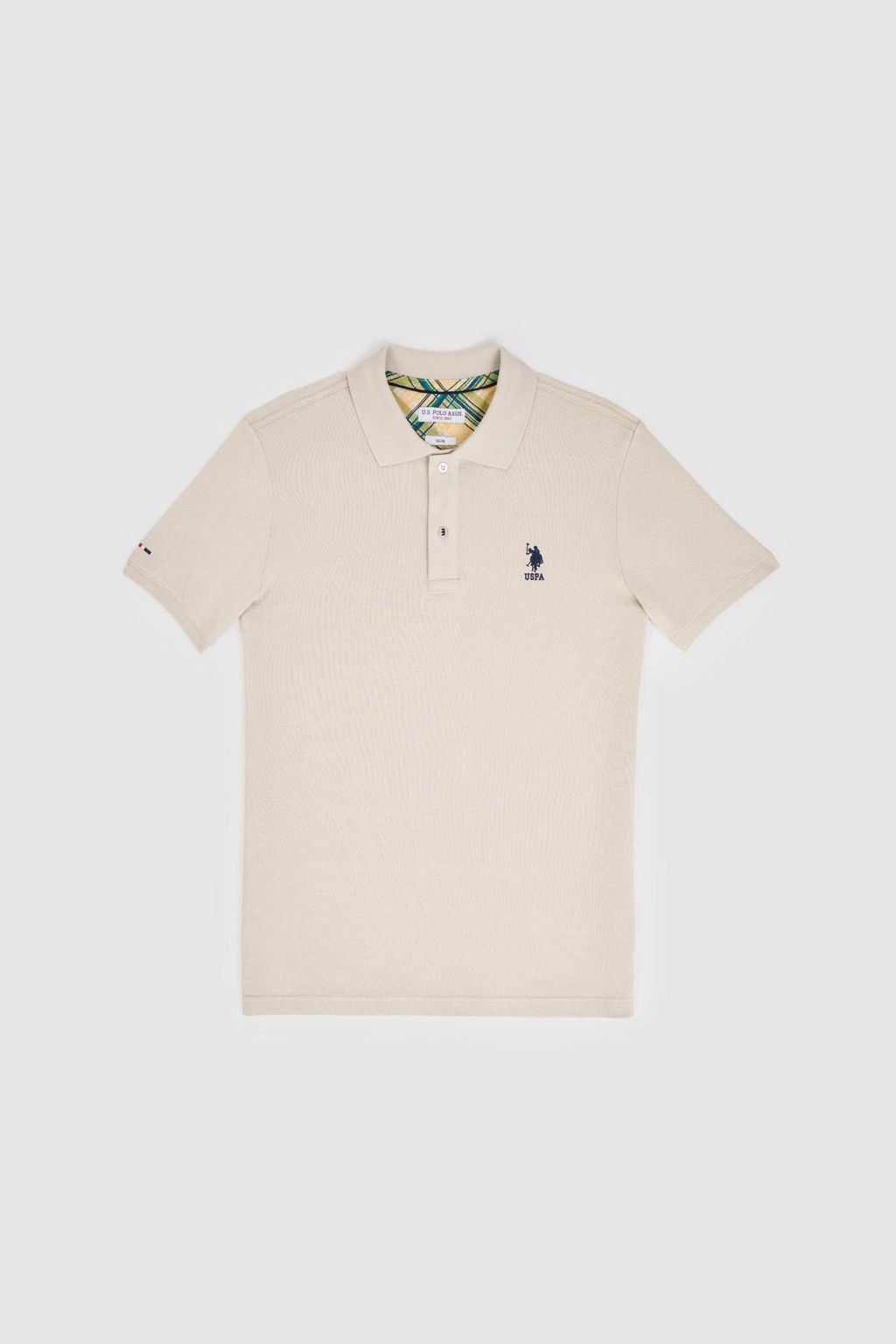 Erkek Slim Fit Polo Yaka Ta_ Basic Ti__rt