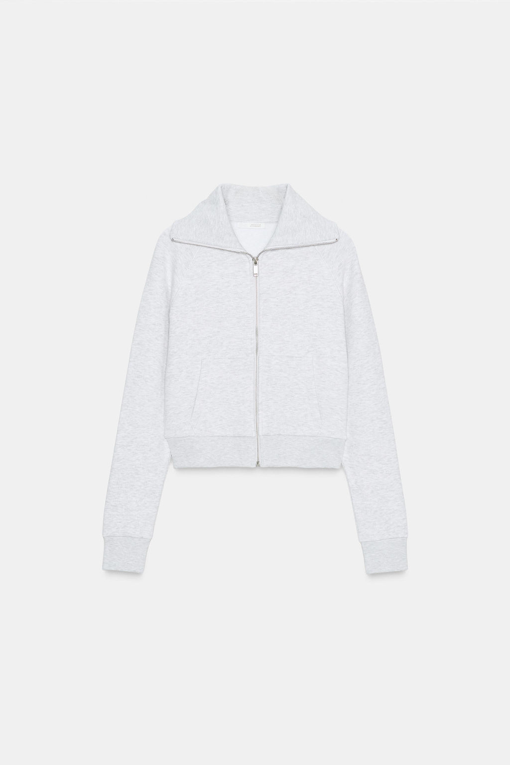 CHAQUETA FELPA CREMALLERA / Gris vigor? - Zara фото 6