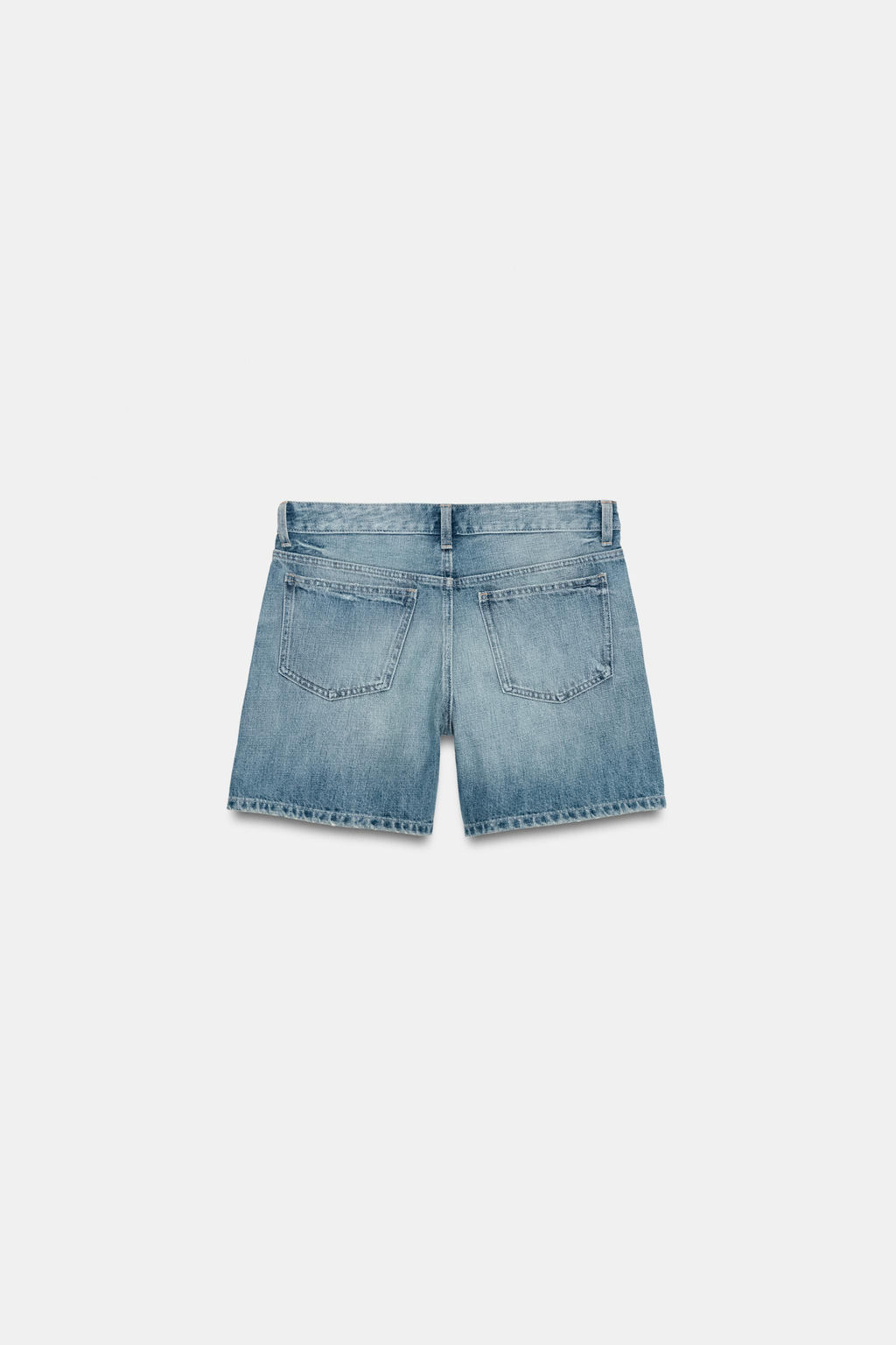 BERMUDA REGULAR DENIM TRF TIRO MEDIO / Azul - Zara фото 7