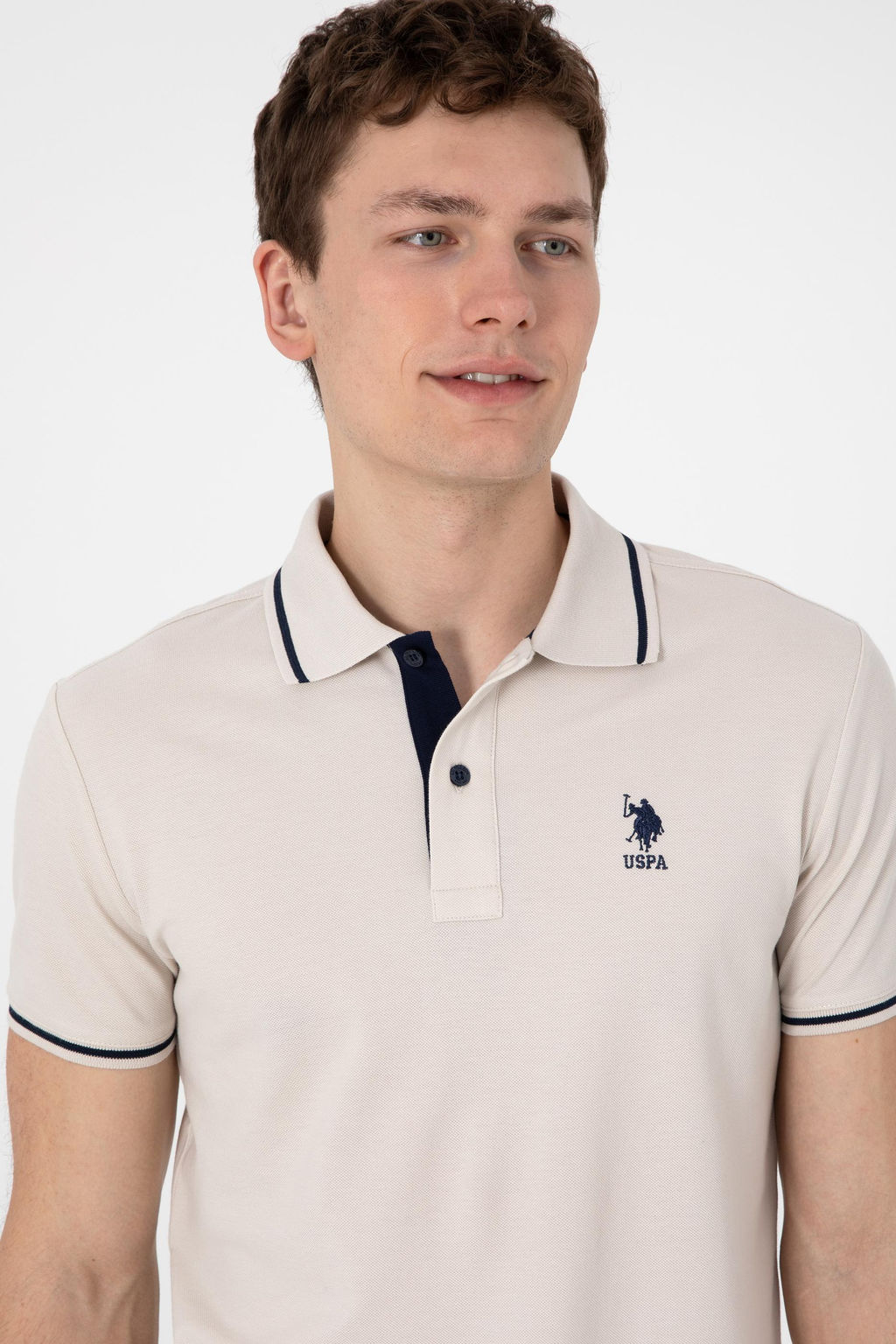 Erkek Slim Fit Polo Yaka Ta_ Basic Ti__rt Sepette S_rpriz _ndirim - U.s. polo assn фото 2