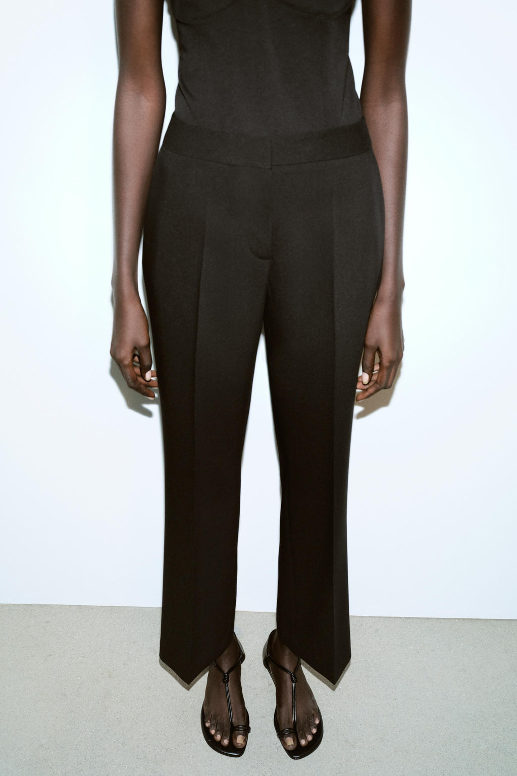HIGH-WAIST STRAIGHT-LEG TROUSERS - Zara фото 2