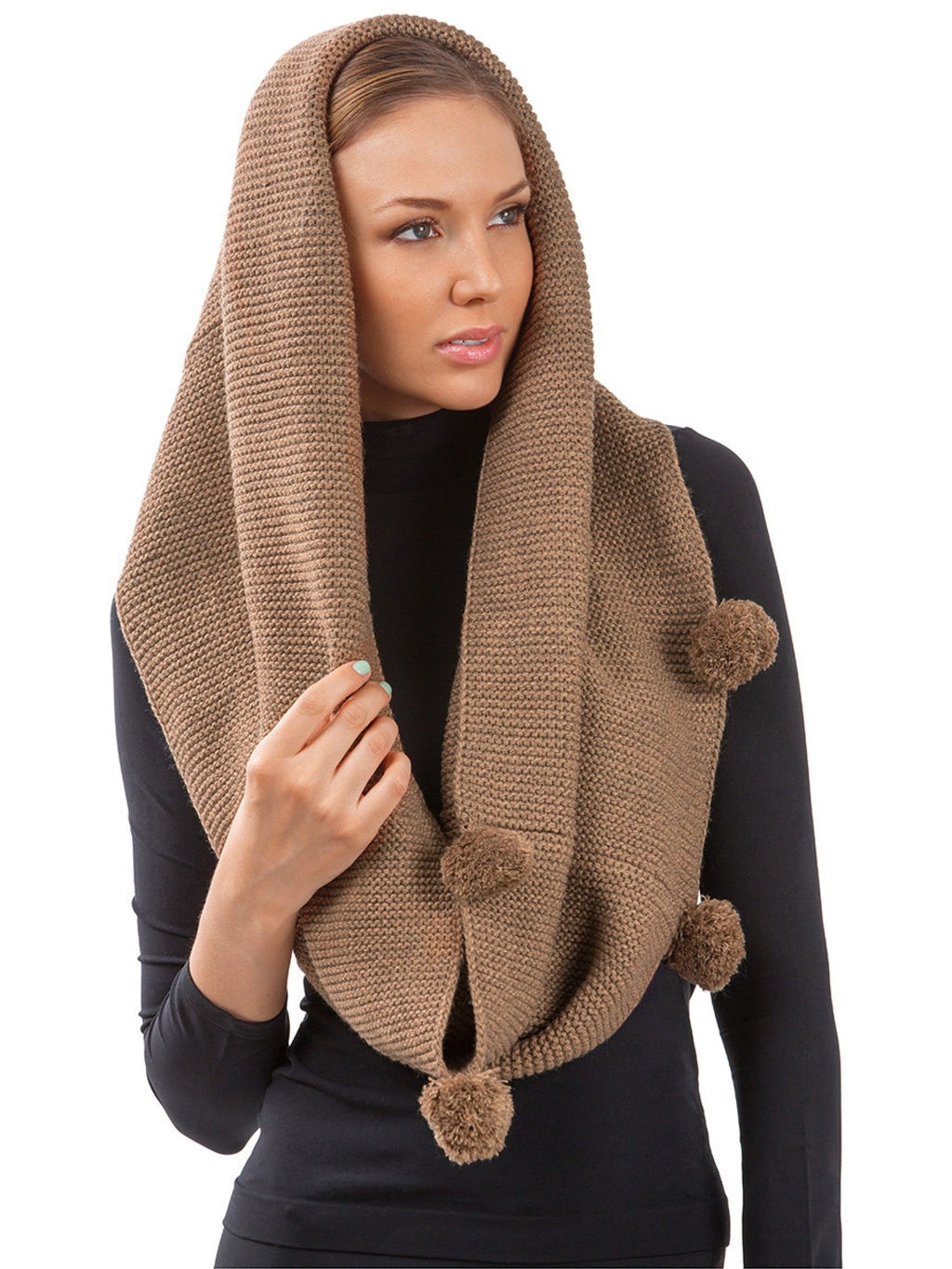 Conso/TIWT160 - коричневый Палантин женский