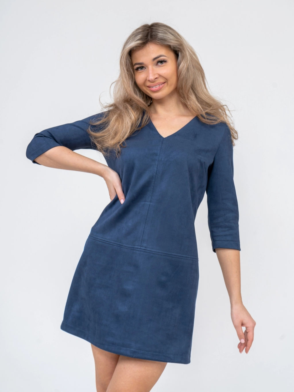 Платье женское, цвет синий