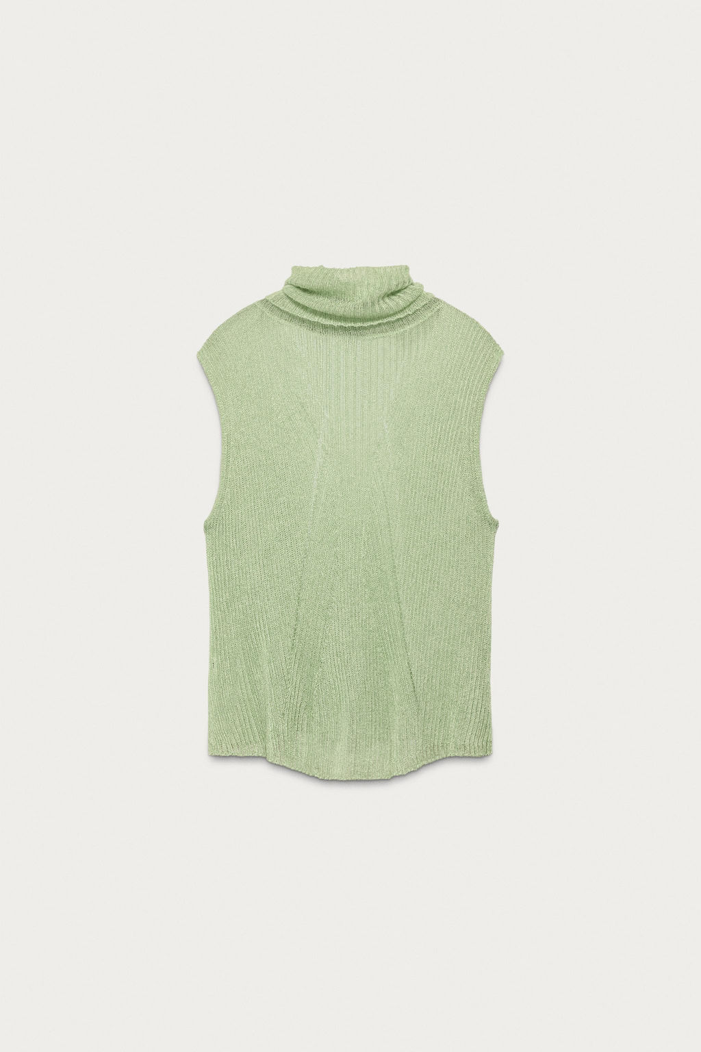 TOP PUNTO HILO METALIZADO MARISA BERENSON X ZARA / Verde agua