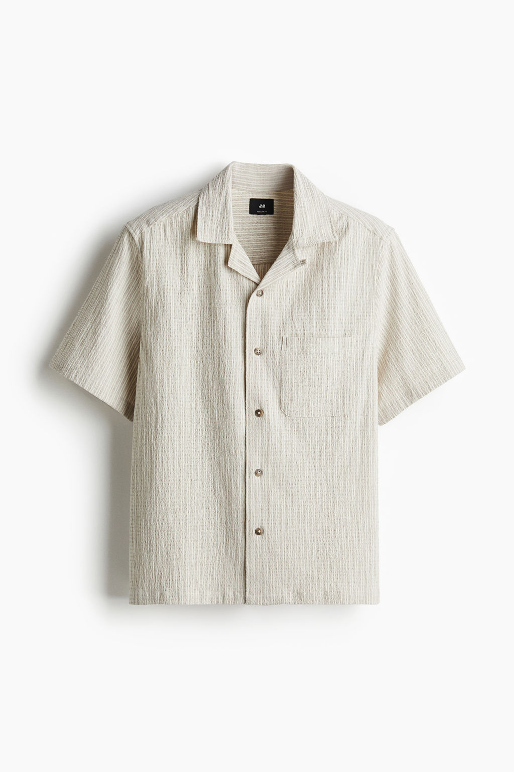 Camisa resort en mezcla de lino Regular Fit - H&m фото 2