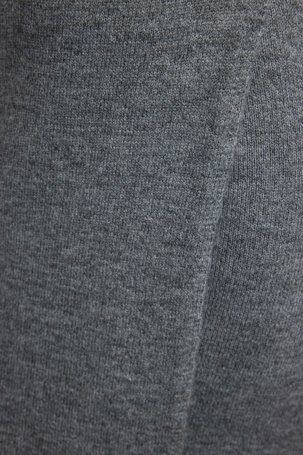 Antrasit Midi Triko Yumusak Dokulu Kruvaze Etek Detayl? Elbise TWOAW25EL00041