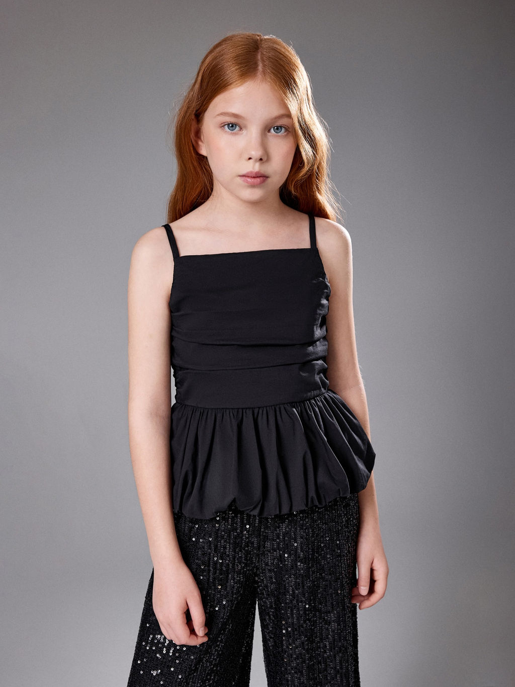 ACOOLA / Блузка-топ детская для девочек Gias черный