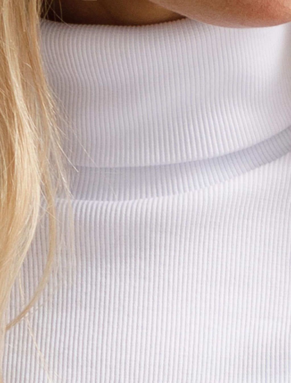 VILATTE / Водолазка из фактурного трикотажа в рубчик  фото 2