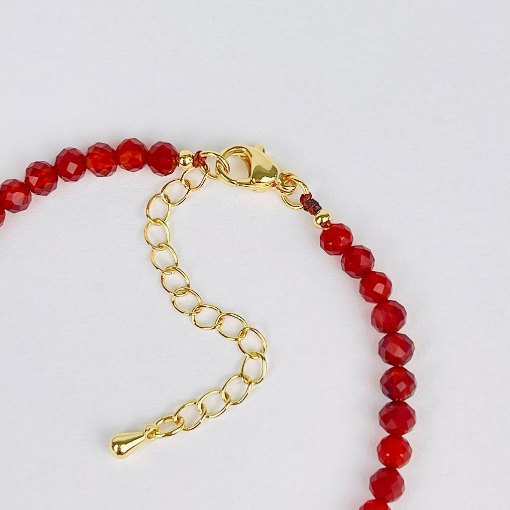 Браслет из Сердолика 17,5 см + - Радуга самоцветов фото 4