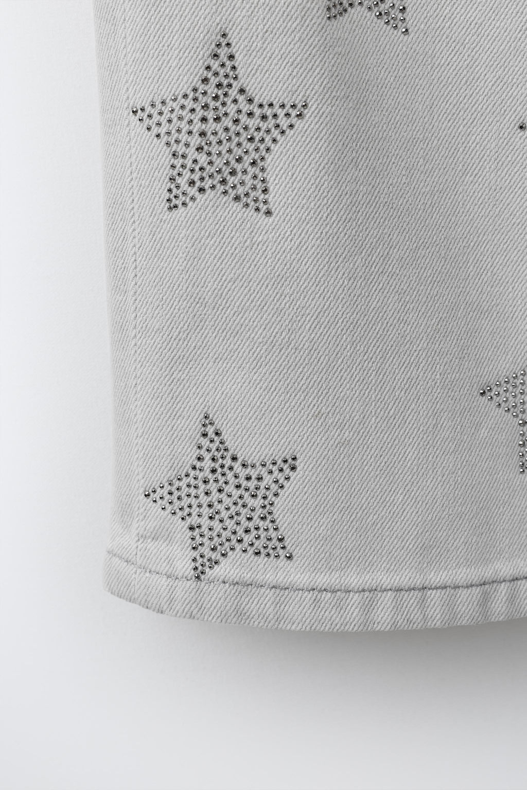 JEANS WIDE LEG ESTAMPADO ESTRELLAS TACHAS / Gris vigor? - Zara фото 5