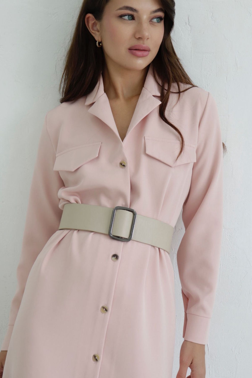 Платье-рубашка с английским воротником - Martichelli фото 378