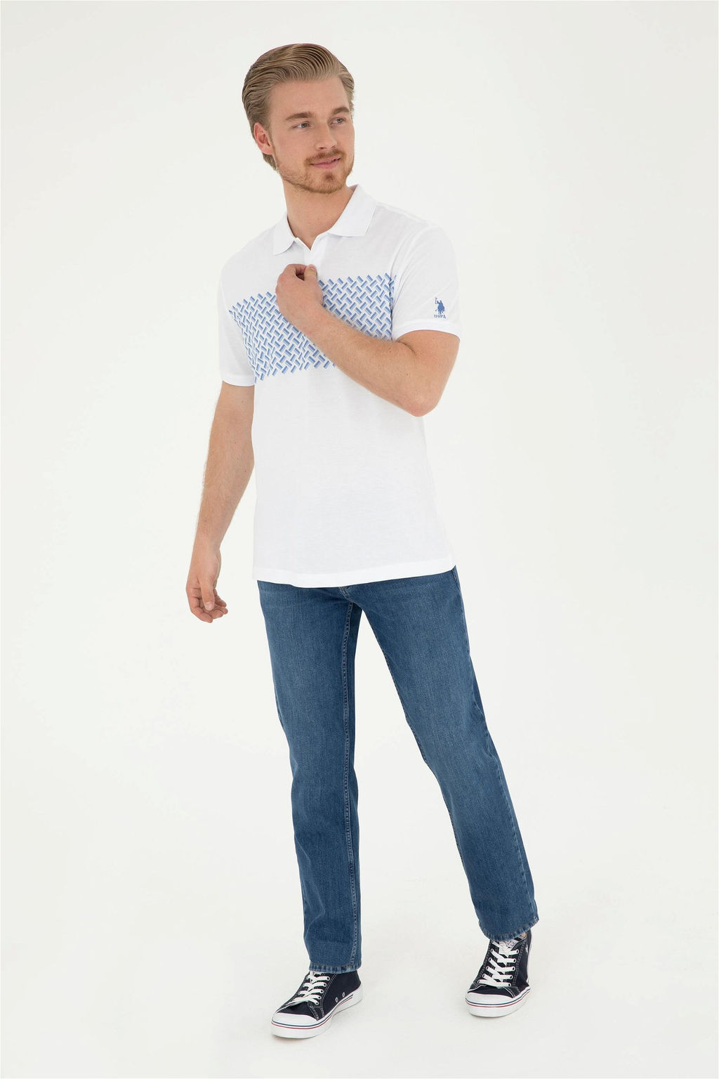 U. S. Polo Assn / Мужские синие джинсовые брюки - U.s. polo assn фото 3