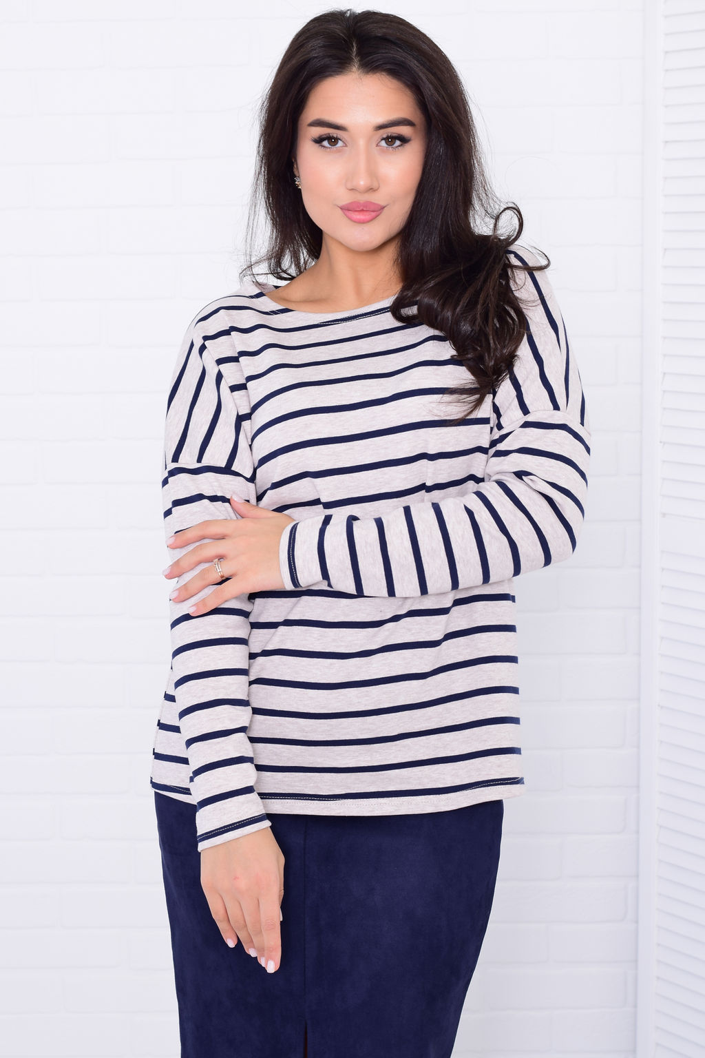 *Джемпер тельняшка женский Ф-3-039 - Новое кимоно фото 19