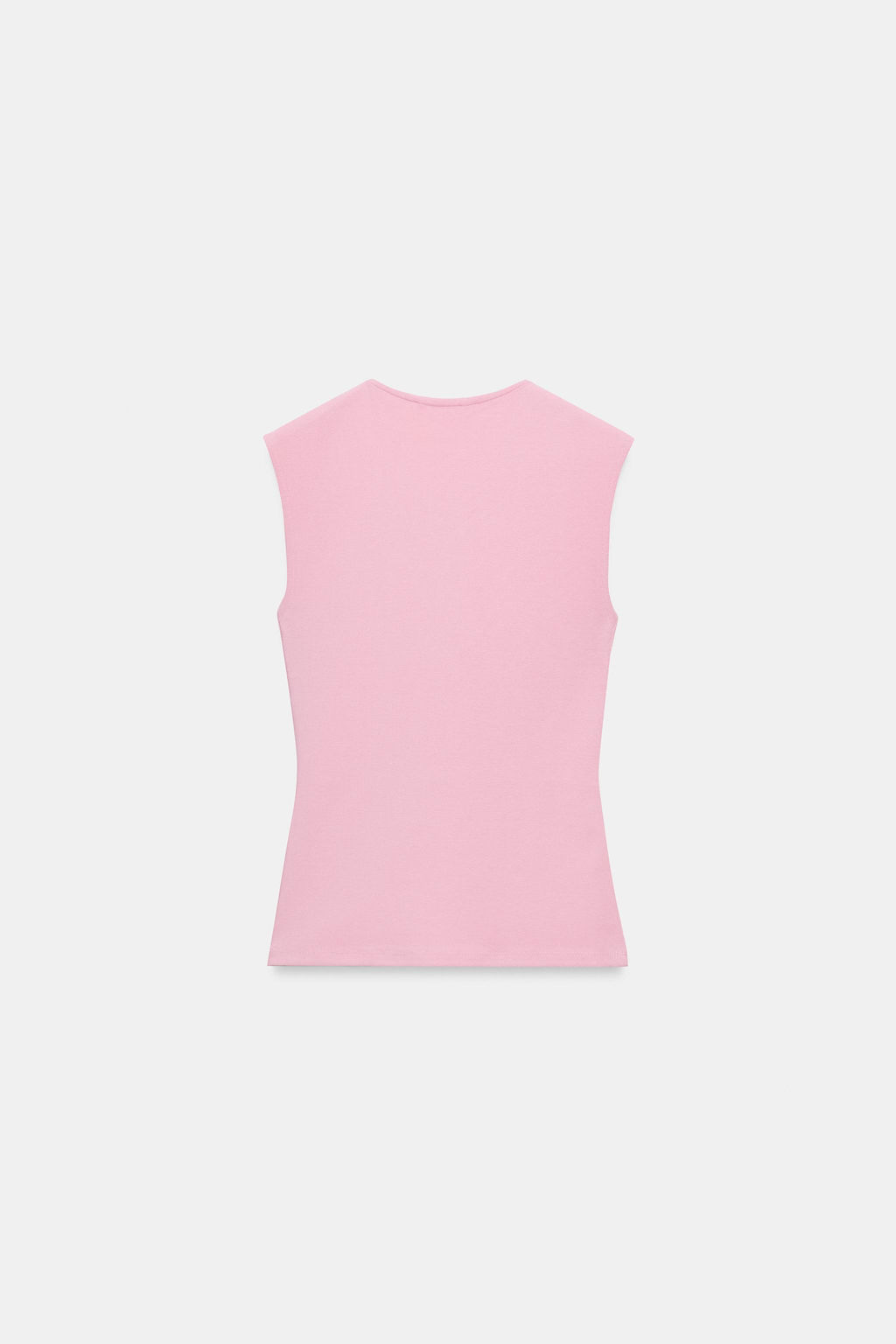 CAMISETA MANGA SISA / Rosa empolvado - Zara фото 5