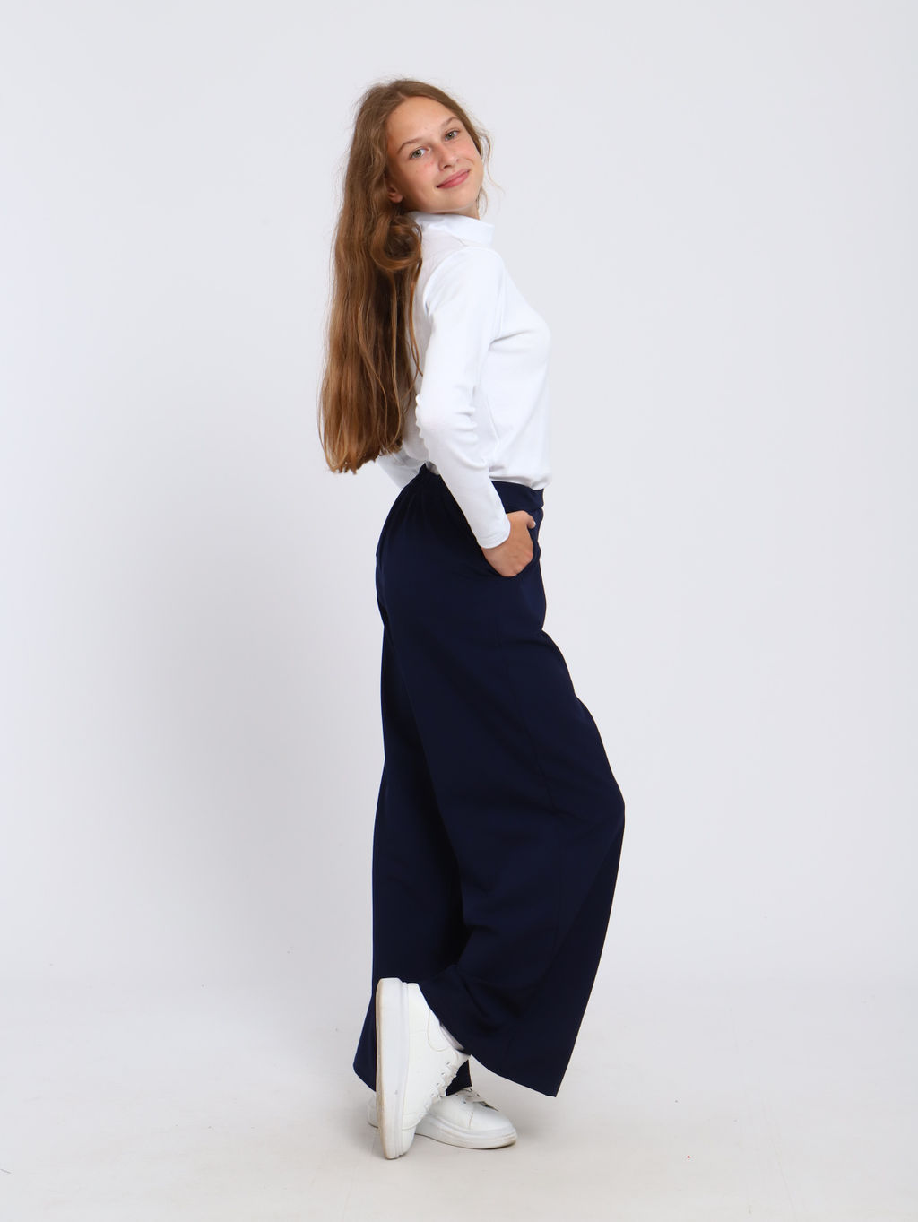 Брюки Алиса темно-синий - Ладошки фото 7