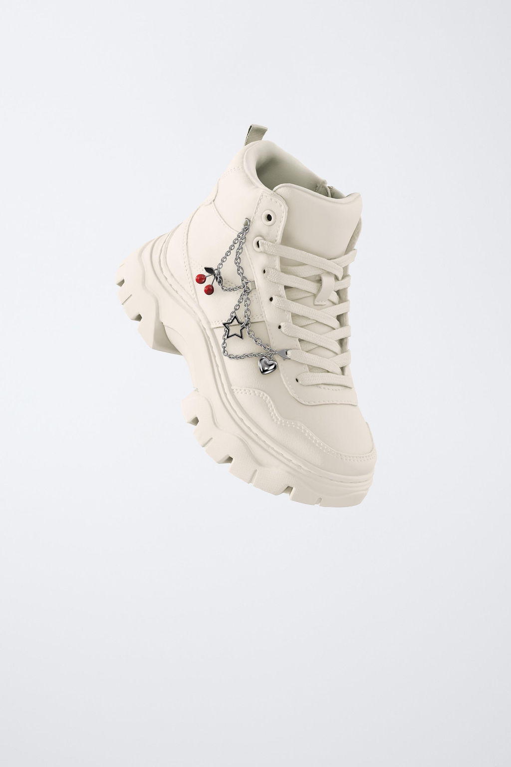 CHUNKY HIGH-TOP SNEAKERS WITH CHARMS - Zara фото 2