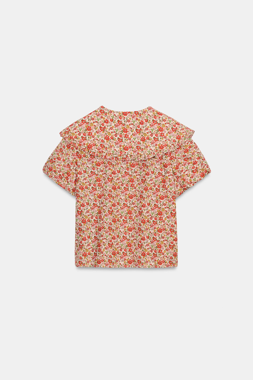 CAMISA ESTAMPADO FLORAL CUELLO BOBO / Multicolor - Zara фото 8