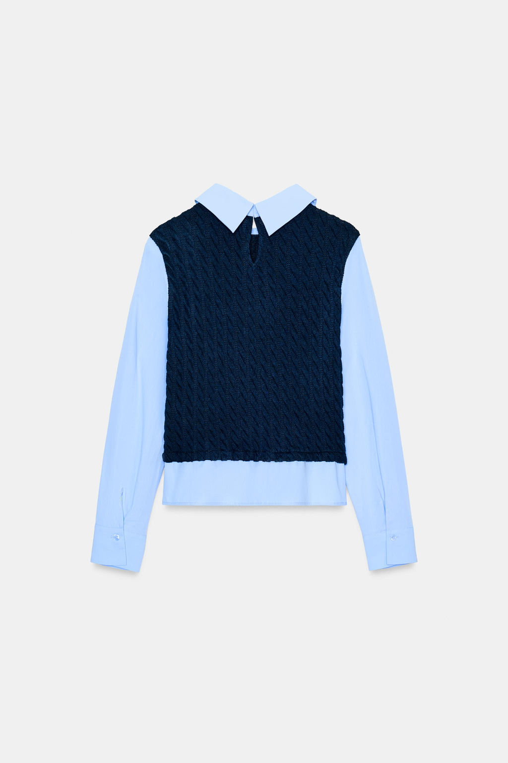 CONTRAST POPLIN SHIRT - Zara фото 17
