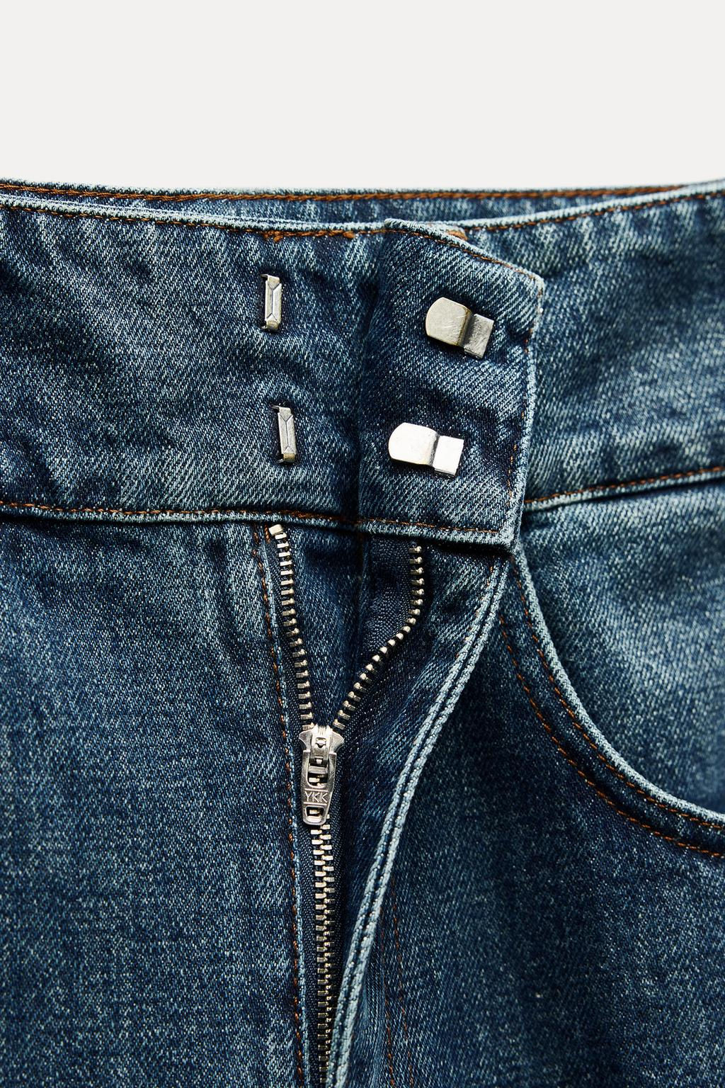 ZW COLLECTION RELAXED HIGH-WAIST JEANS - Zara фото 5