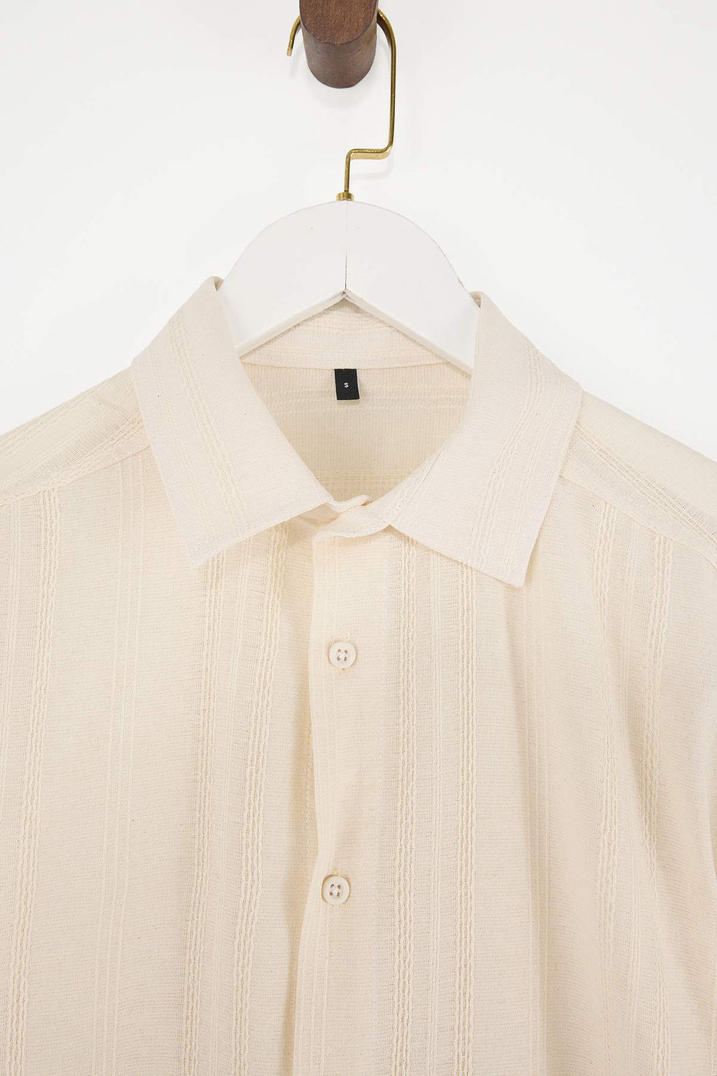 Ekru Regular Erkek Gomlek TMNSS26GO00012 - Trendyolmilla фото 4