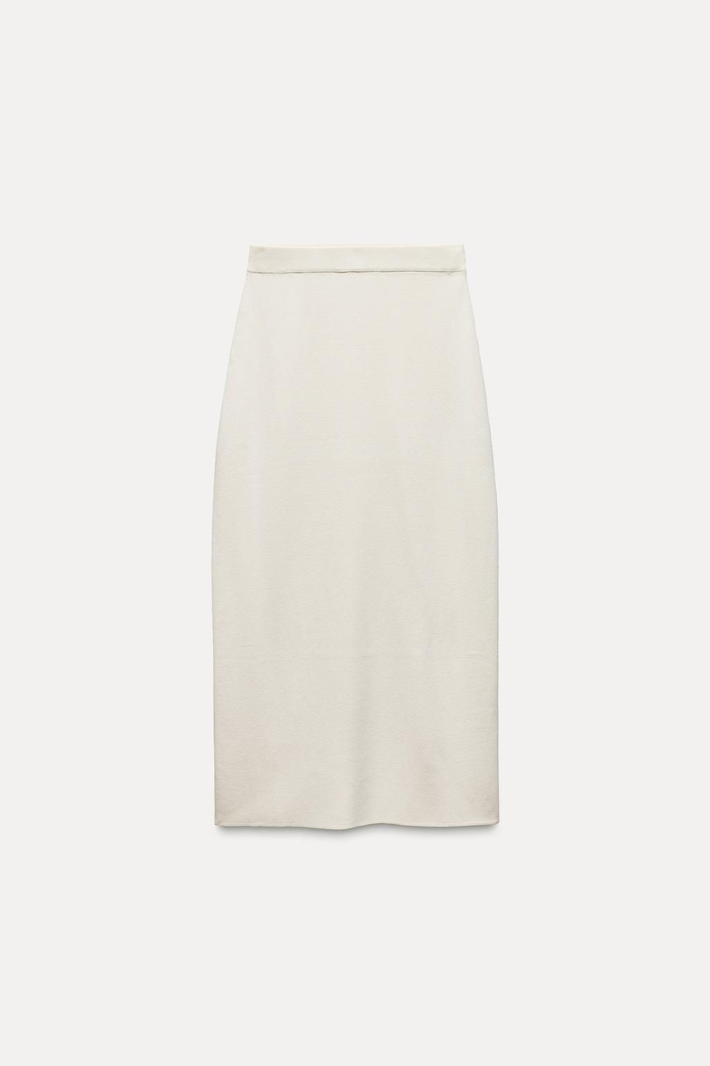 PLAIN KNIT MIDI SKIRT - Zara фото 5